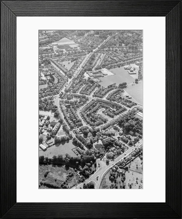 Framed Print : Aerial Pix, Huddersfield, West Yorkshire, England, 19th September 1986