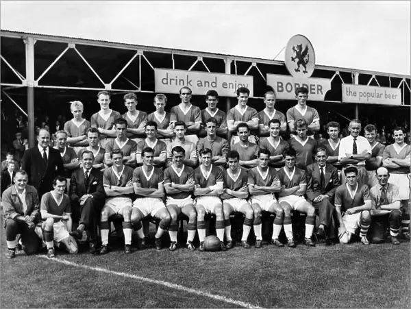 Wrexham team 1959 -60. Players and officials. Front row L-R : D