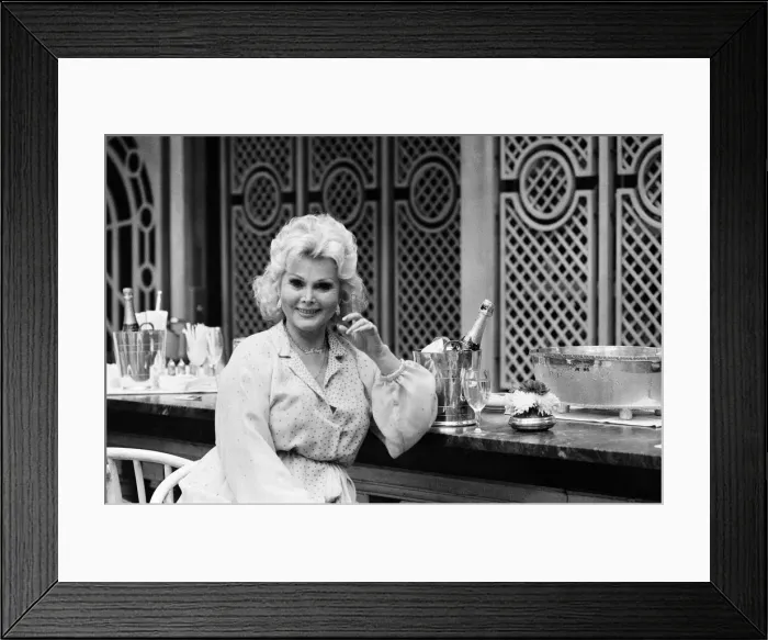 Framed Print : Zsa Zsa Gabor in London. 6th July 1980 Framed Print : Zsa Zsa Gabor in London. 6th July 1980