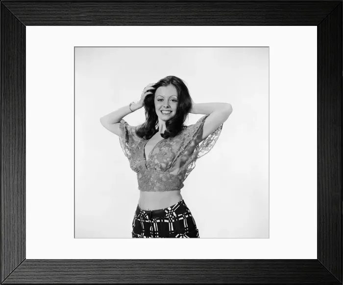 Framed Print : Vicki Michelle, Actress & Model, April 1973 Framed Print : Vicki Michelle, Actress & Model, April 1973