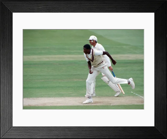 Framed Print : The Wisden Trophy - 2nd Test, England V West Indies. West Indian bowler Curtly Ambrose Framed Print : The Wisden Trophy - 2nd Test, England V West Indies. West Indian bowler Curtly Ambrose