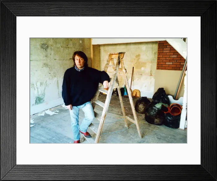 Framed Print : Hairdresser Mike Forbes is returning to the tools Framed Print : Hairdresser Mike Forbes is returning to the tools
