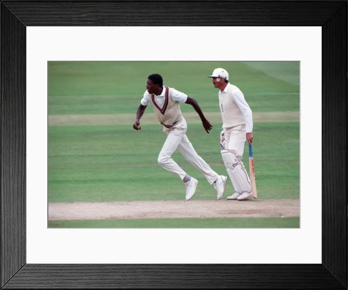 Framed Print : The Wisden Trophy - 2nd Test, England V West Indies. West Indian bowler Curtly Ambrose Framed Print : The Wisden Trophy - 2nd Test, England V West Indies. West Indian bowler Curtly Ambrose