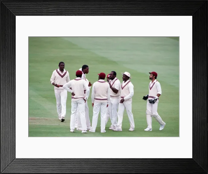 Framed Print : The Wisden Trophy - 2nd Test, England V West Indies. The West Indian team Framed Print : The Wisden Trophy - 2nd Test, England V West Indies. The West Indian team
