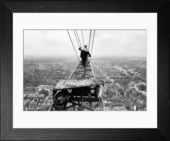 Framed Print : Construction of the GPO Tower, London. 15th July 1964