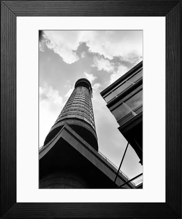 Framed Print : Construction of the GPO Tower, London. 15th July 1964 Framed Print : Construction of the GPO Tower, London. 15th July 1964