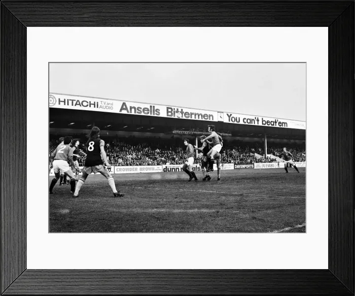Framed Print : Aston Villa v Rangers match at Villa Park, which was later abandoned after a pitch Framed Print : Aston Villa v Rangers match at Villa Park, which was later abandoned after a pitch