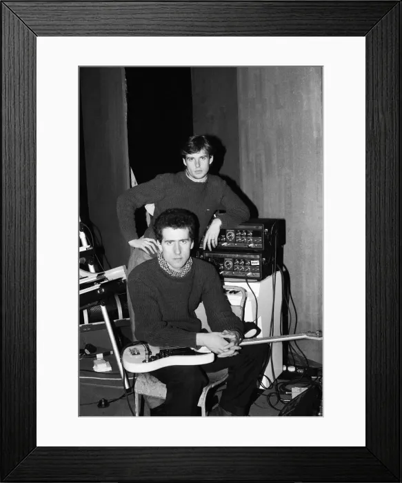 Framed Print : Andy McCluskey and Paul Humphreys (on keyboards) of the band Orchesteral Manouevers In Framed Print : Andy McCluskey and Paul Humphreys (on keyboards) of the band Orchesteral Manouevers In