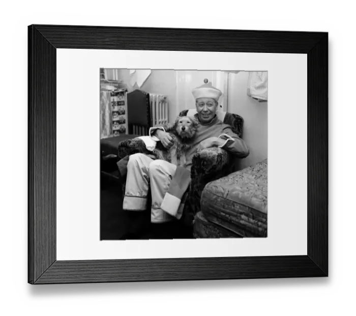Framed Print : The show must go on, says George Formby, appearing as Mr Wu in Aladdin Framed Print : The show must go on, says George Formby, appearing as Mr Wu in Aladdin