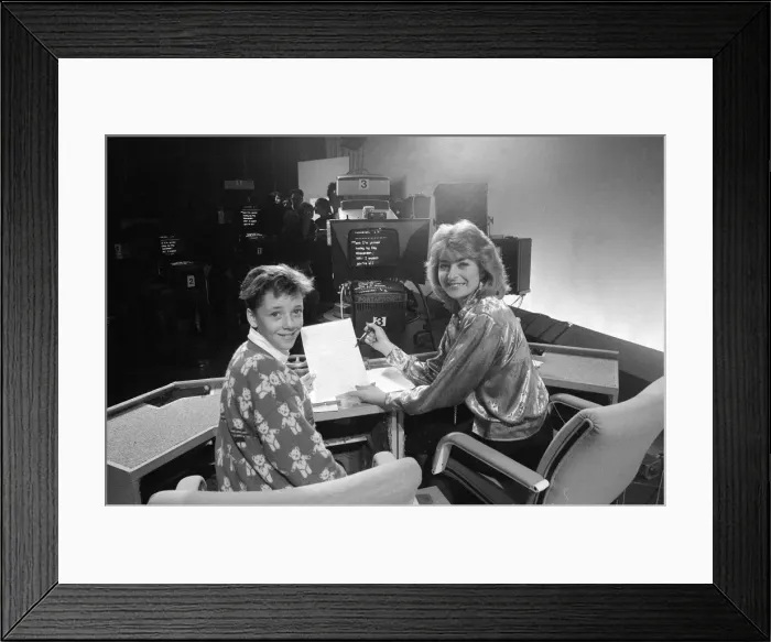 Framed Print : Open Day at BBC Pebble Mill Studios. Kay Alexander, Presenter, Midlands Today