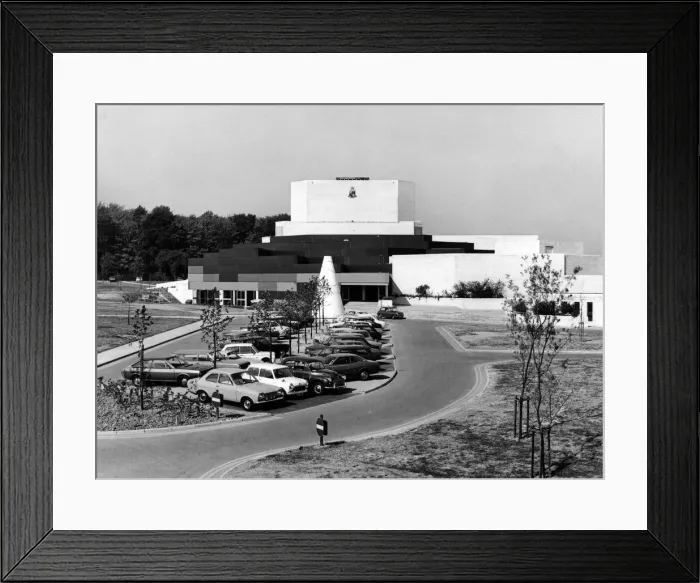 Framed Print : Exterior view of the Warwick Arts Centre at the University of Warwick. August 1976 Framed Print : Exterior view of the Warwick Arts Centre at the University of Warwick. August 1976