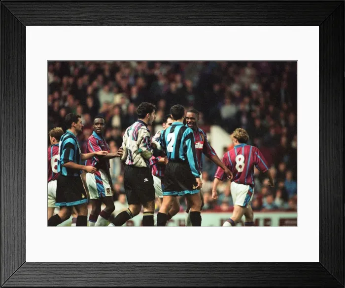 Framed Print : UEFA Cup match second leg, Aston Villa 1- 0 Inter Milan, held at Villa Park Framed Print : UEFA Cup match second leg, Aston Villa 1- 0 Inter Milan, held at Villa Park