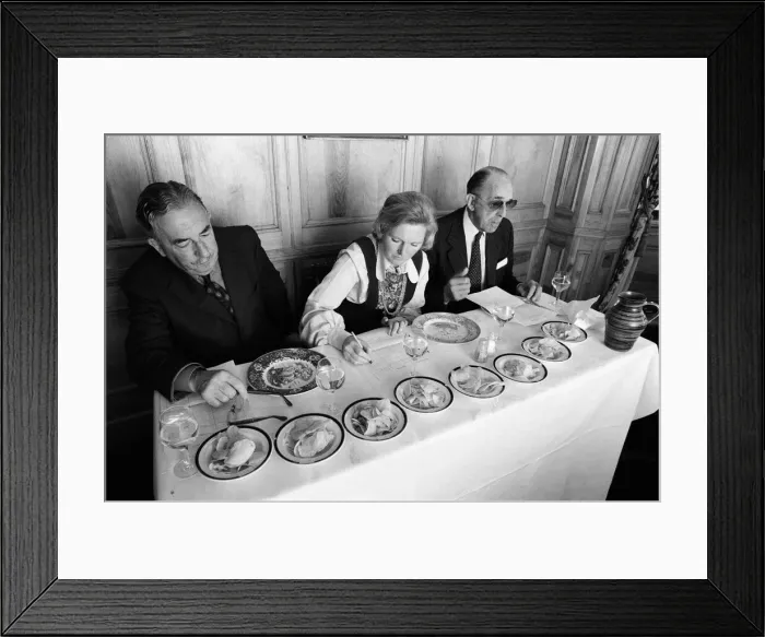Framed Print : Len Moss (Meat Traders), Mary Berry and Squadron Leader W. (Bill) Gosden (R. A Framed Print : Len Moss (Meat Traders), Mary Berry and Squadron Leader W. (Bill) Gosden (R. A