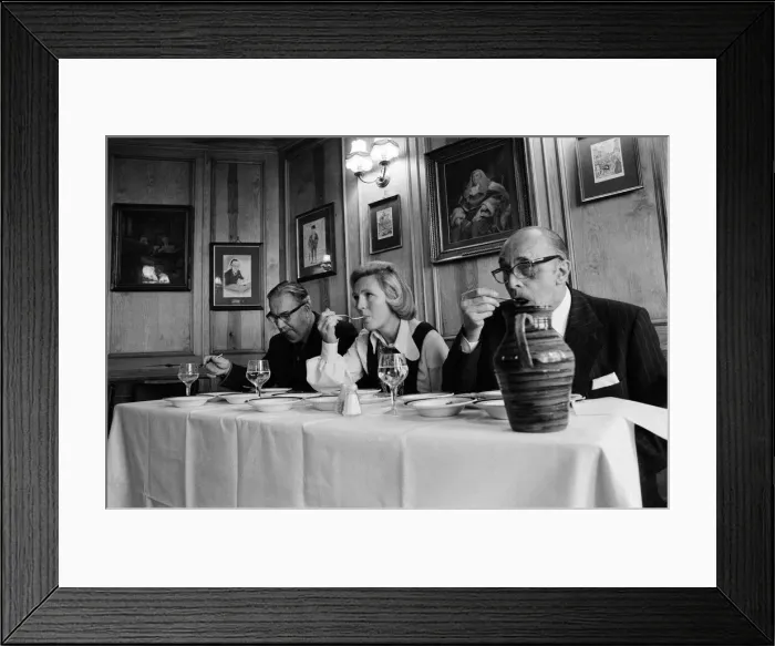 Framed Print : Len Moss (Meat Traders), Mary Berry and Squadron Leader W. (Bill) Gosden (R. A Framed Print : Len Moss (Meat Traders), Mary Berry and Squadron Leader W. (Bill) Gosden (R. A