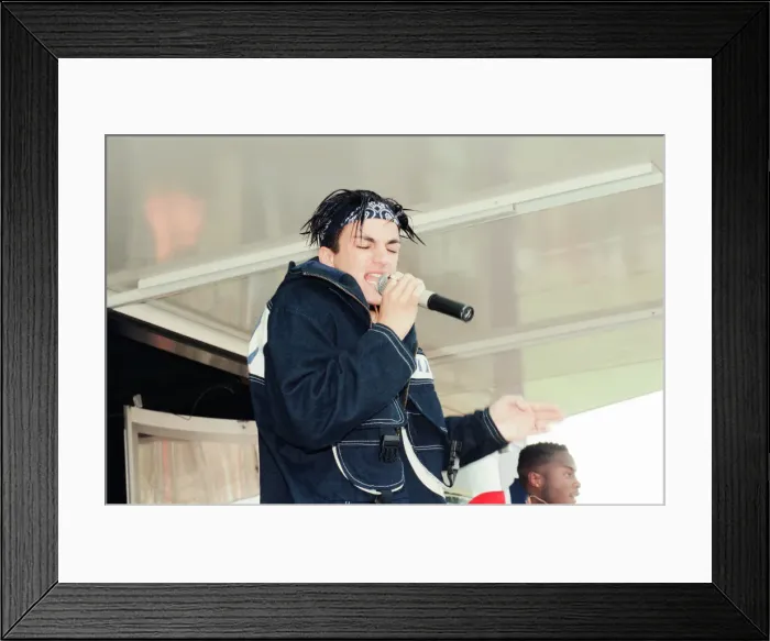 Framed Print : Peter Andre, performs at Fun Day, Stewart Park, Marton, Middlesbrough, England Framed Print : Peter Andre, performs at Fun Day, Stewart Park, Marton, Middlesbrough, England