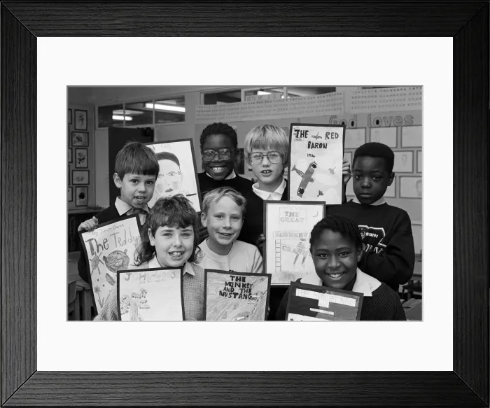 Framed Print : Booked for success... these youngsters won Bradley Junior School Framed Print : Booked for success... these youngsters won Bradley Junior School