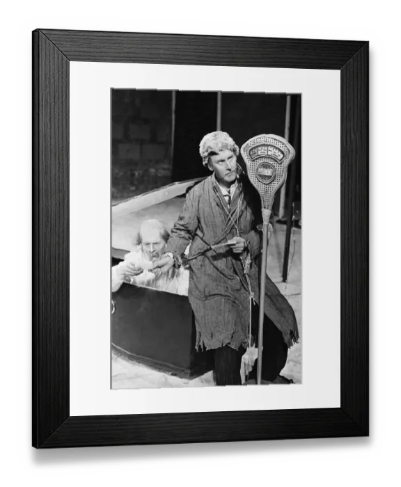 Framed Print : Spike Milligan seen here during the photo-call, for The Bed Sitting Room at the Mermaid