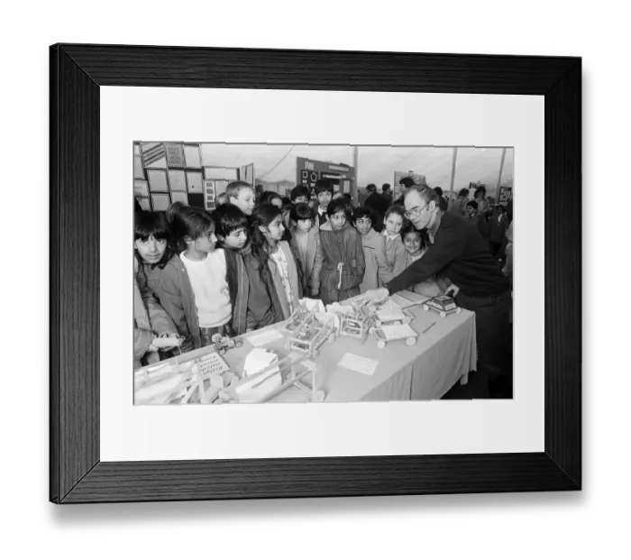 Framed Print : A science and technology fair in Huddersfield, featuring more than 50 primary schools Framed Print : A science and technology fair in Huddersfield, featuring more than 50 primary schools
