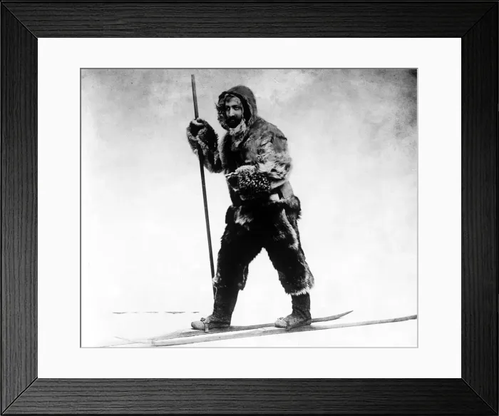 Framed Print : Dr Frederick Cook, arctic explorer. Cook was an American explorer, physician Framed Print : Dr Frederick Cook, arctic explorer. Cook was an American explorer, physician