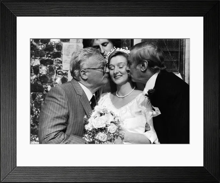 Framed Print : The wedding of Spike Milligans daughter Sile to Willie White Framed Print : The wedding of Spike Milligans daughter Sile to Willie White
