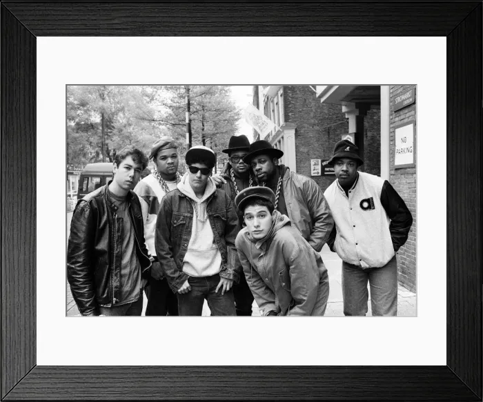 Framed Print : The Beastie Boys in Amsterdam with members of Run-DMC. 22nd May 1987 Framed Print : The Beastie Boys in Amsterdam with members of Run-DMC. 22nd May 1987