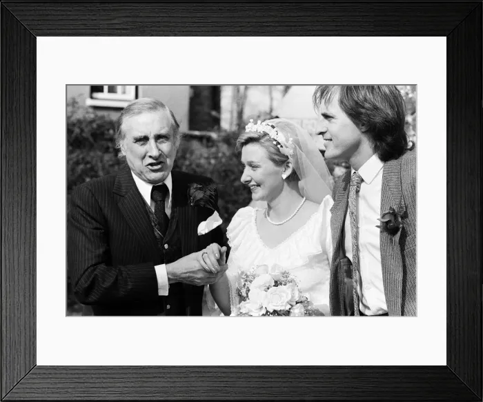 Framed Print : The wedding of Spike Milligans daughter Sile to Willie White Framed Print : The wedding of Spike Milligans daughter Sile to Willie White