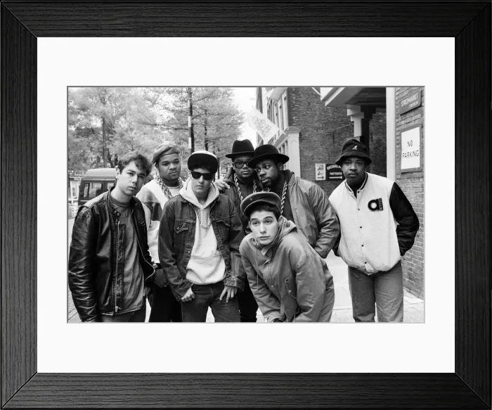 Framed Print : The Beastie Boys in Amsterdam with members of Run-DMC. 22nd May 1987 Framed Print : The Beastie Boys in Amsterdam with members of Run-DMC. 22nd May 1987
