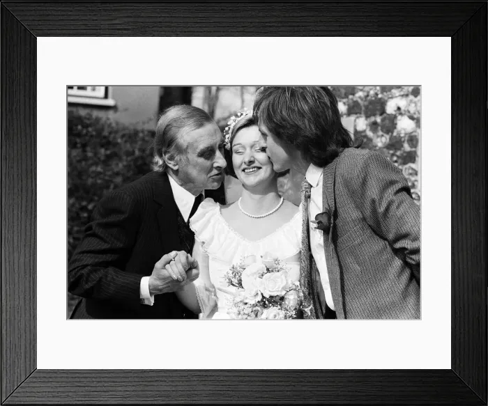 Framed Print : The wedding of Spike Milligans daughter Sile to Willie White Framed Print : The wedding of Spike Milligans daughter Sile to Willie White