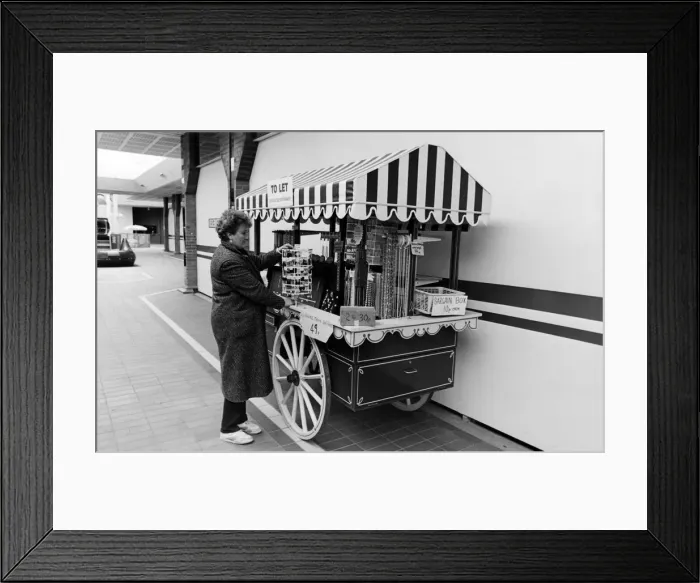 Framed Print : Parkway shopping Centre in Coulby Newham, Middlesbrough. 18th April 1986 Framed Print : Parkway shopping Centre in Coulby Newham, Middlesbrough. 18th April 1986