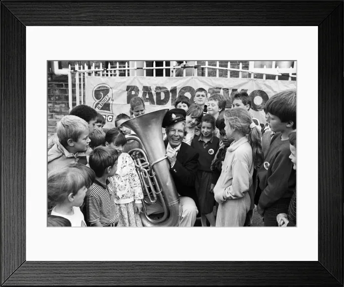 Framed Print : Cor Blimey - its Derek Jameson... Radio 2 star Derek Framed Print : Cor Blimey - its Derek Jameson... Radio 2 star Derek