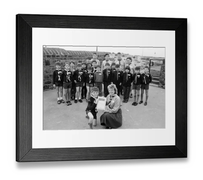 Framed Print : Attention... young Craig Kain had a week of double celebration - he was presented with Framed Print : Attention... young Craig Kain had a week of double celebration - he was presented with