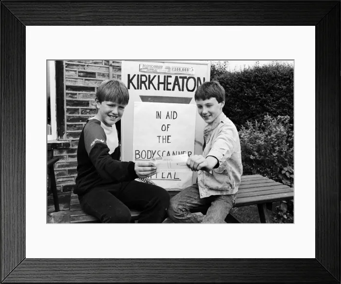 Framed Print : Boosting the bodyscanner are friends Stephen Dodds, 12 (right) and Jason Lodge, 11 Framed Print : Boosting the bodyscanner are friends Stephen Dodds, 12 (right) and Jason Lodge, 11