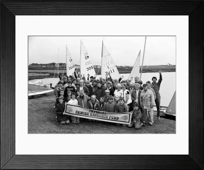 Framed Print : Ahoy There! These intrepid sailors get ready to take to the water for a sponsored sail