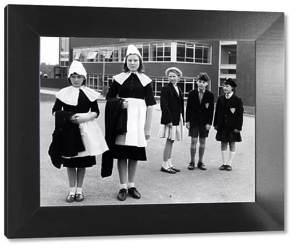 Blue Coat School uniform, Coventry. 3rd June 1965