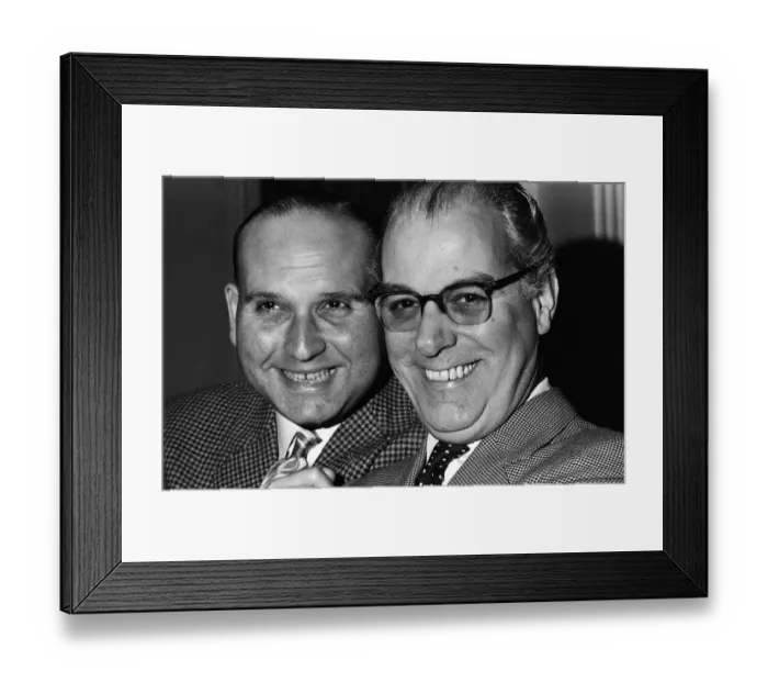 Framed Print : Director Gerald Thomas (left) and Producer Peter Rogers. 9th December 1964 Framed Print : Director Gerald Thomas (left) and Producer Peter Rogers. 9th December 1964
