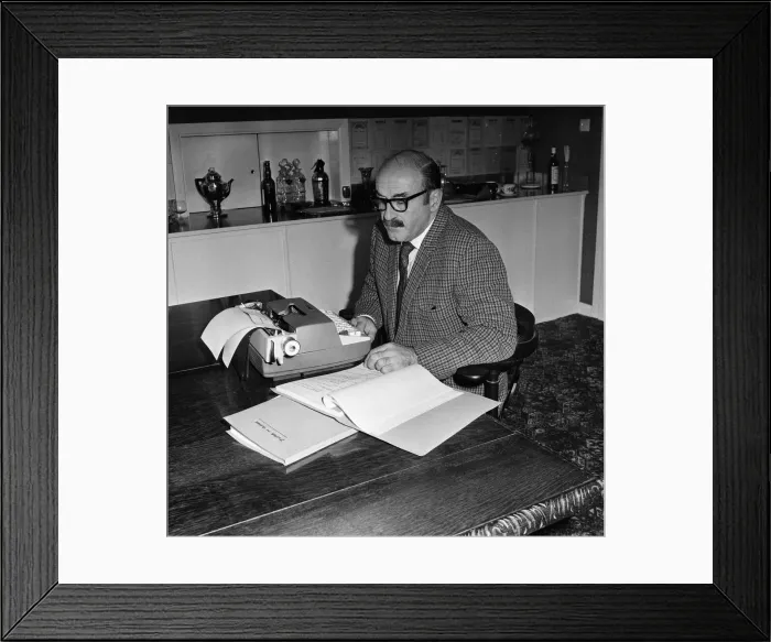 Framed Print : Screenwriter Talbot Rothwell. 6th November 1968