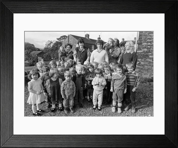 Framed Print : Ready for the off - these youngsters were among the children who went on a sponsored walk