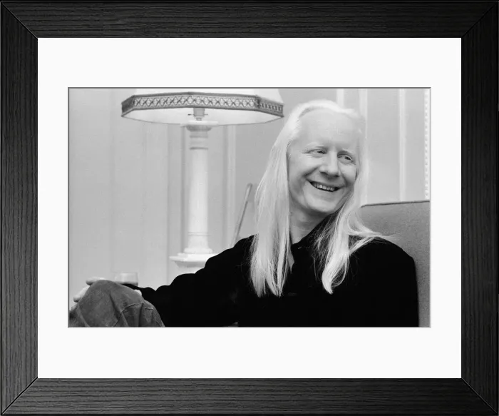 Framed Print : Guitarist Johnny Winter at the Mayfair Hotel. 25th October 1974 Framed Print : Guitarist Johnny Winter at the Mayfair Hotel. 25th October 1974