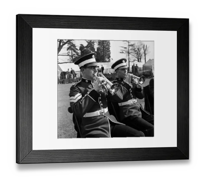 Framed Print : Listening to the band... Its an old British custom Framed Print : Listening to the band... Its an old British custom