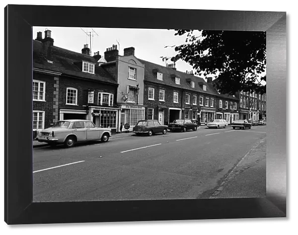 Bedford Street, Woburn Village, Bedfordshire. 24th July 1968
