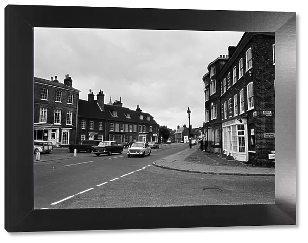 High Street, Woburn Village, Bedfordshire. 24th July 1968