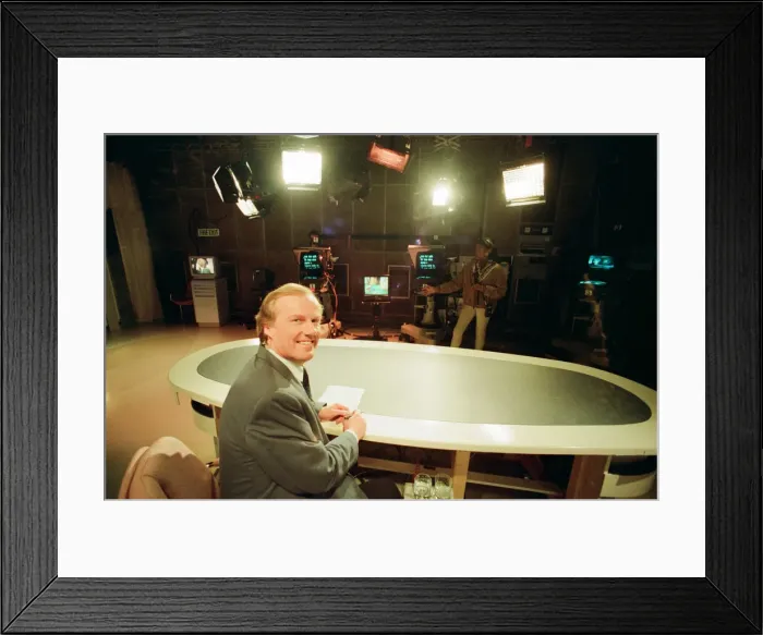 Framed Print : David Davies, Presenter, Midlands Today, BBC regional television news service for Framed Print : David Davies, Presenter, Midlands Today, BBC regional television news service for