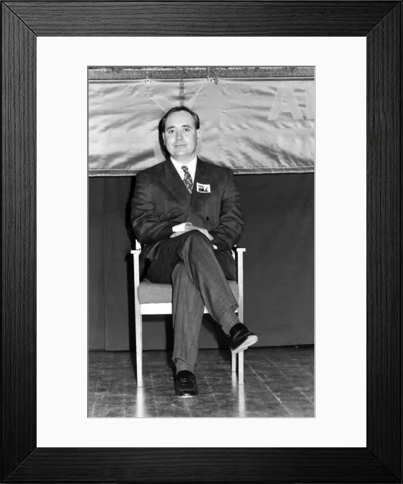 Framed Print : Alex Salmond, with a stunning 300 vote majority, was elected leader of the Scottish