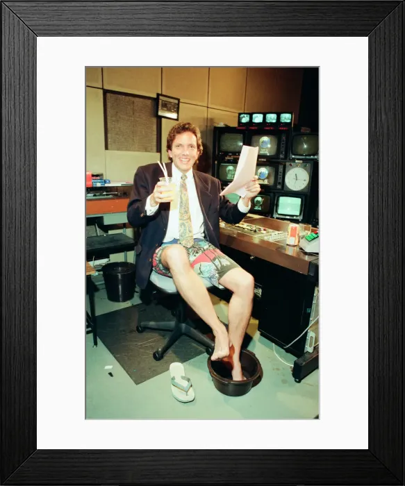 Framed Print : Richard Uridge, Newsreader, Midlands Today, BBC regional television news service for Framed Print : Richard Uridge, Newsreader, Midlands Today, BBC regional television news service for