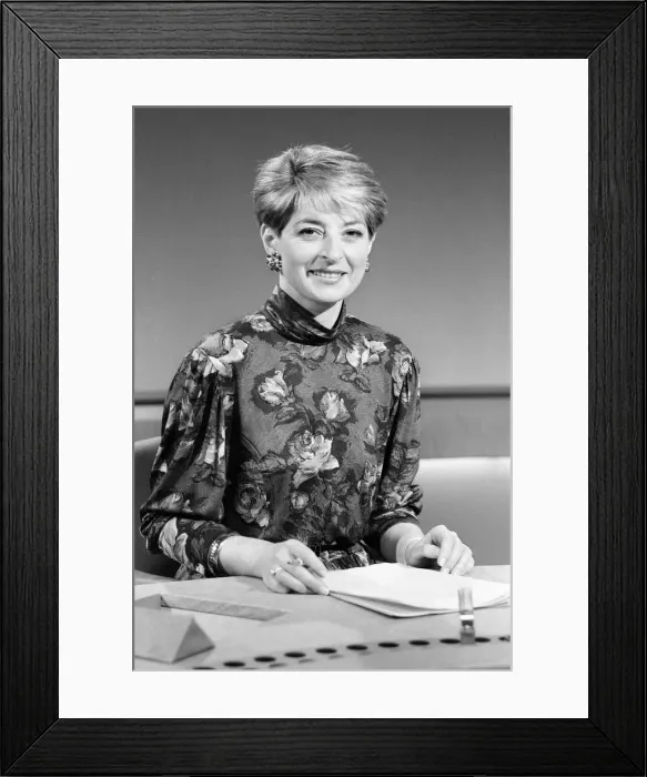 Framed Print : Kay Alexander, Presenter, Midlands Today, BBC regional television news service for