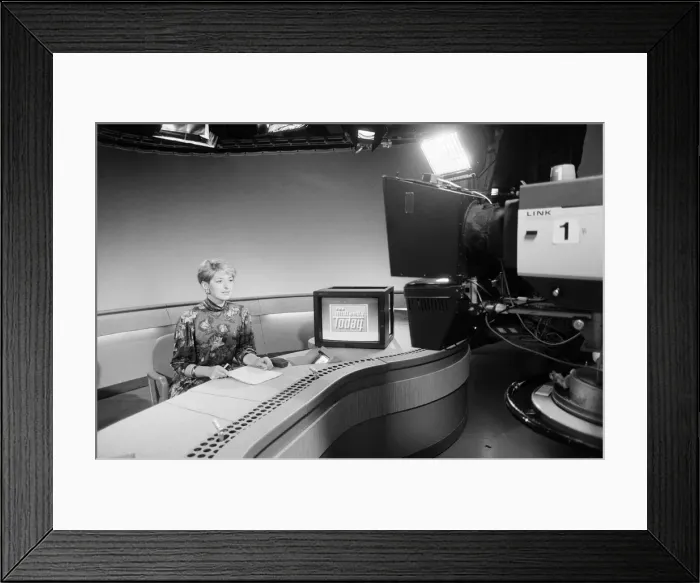 Framed Print : Kay Alexander, Presenter, Midlands Today, BBC regional television news service for