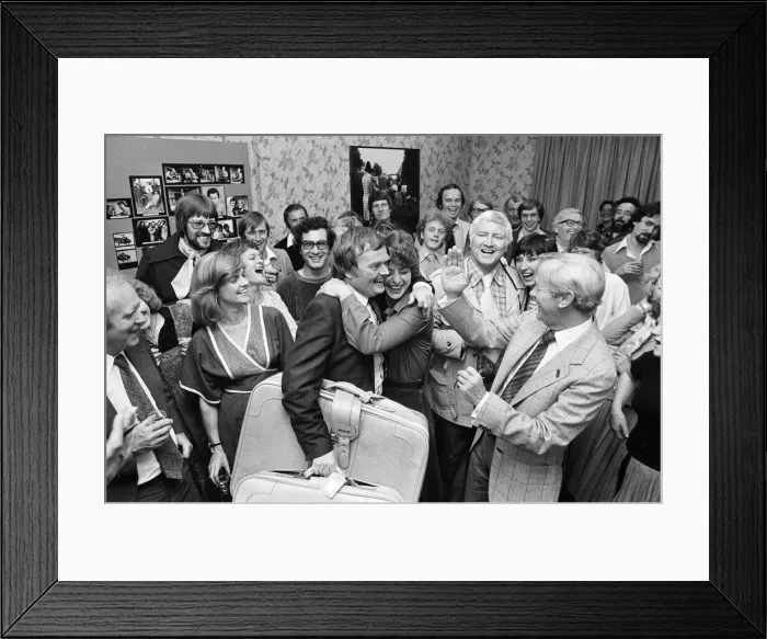 Framed Print : Tom Coyne, ays goodbye to ATV, Presenter, Midlands Today Framed Print : Tom Coyne, ays goodbye to ATV, Presenter, Midlands Today