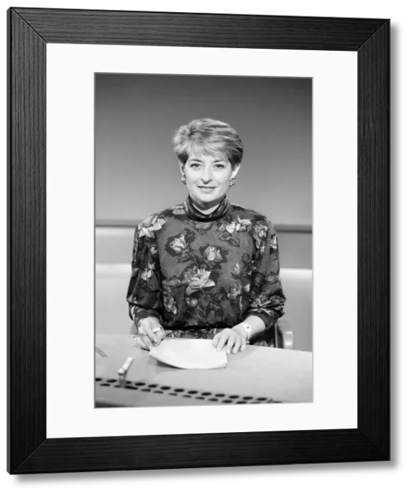 Framed Print : Kay Alexander, Presenter, Midlands Today, BBC regional television news service for