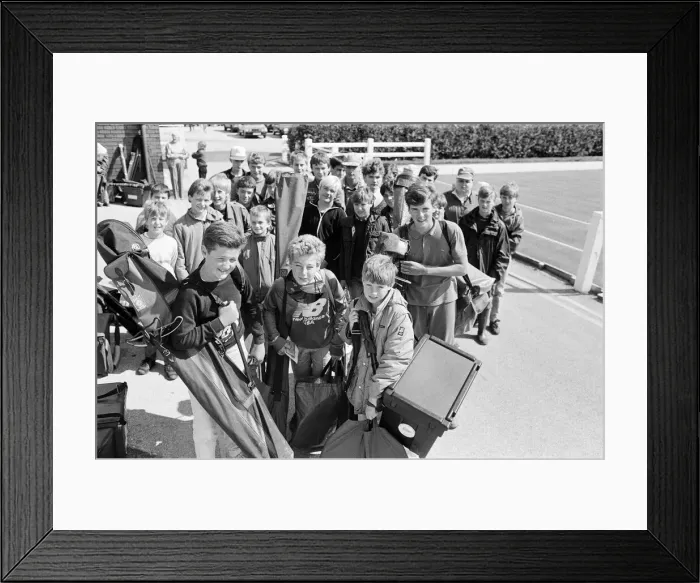 Framed Print : Going fishing... These youngsters took part in a Sport Aid angling competition Framed Print : Going fishing... These youngsters took part in a Sport Aid angling competition