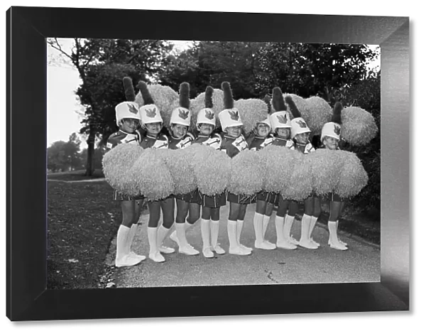 Stepping out in style are these young pom pom girls from Outlane Drum Majorettes